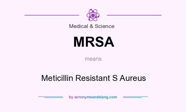 What does MRSA mean? It stands for Meticillin Resistant S Aureus