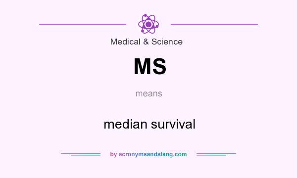 What does MS mean? It stands for median survival