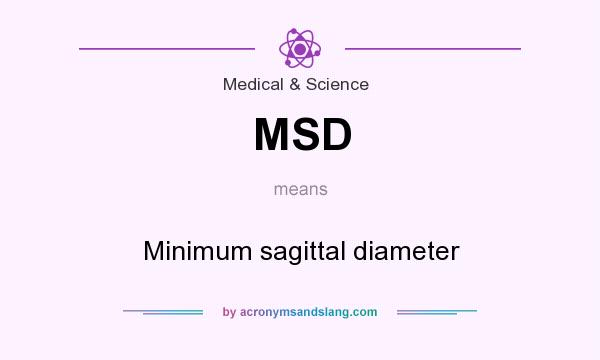 What does MSD mean? It stands for Minimum sagittal diameter