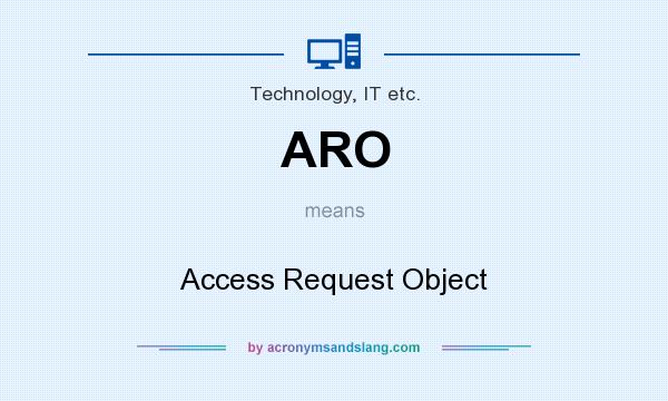 What does ARO mean? It stands for Access Request Object