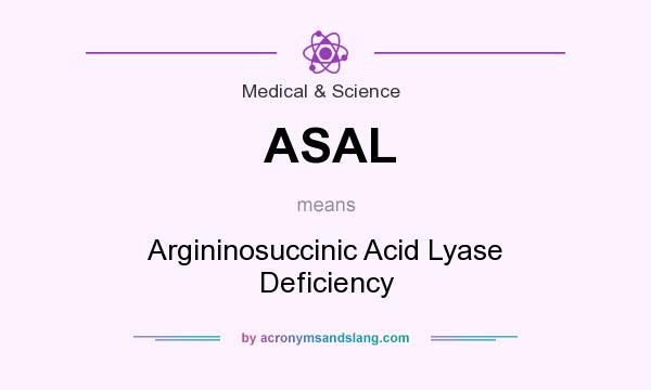 What does ASAL mean? It stands for Argininosuccinic Acid Lyase Deficiency