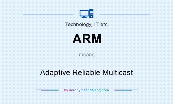 What does ARM mean? It stands for Adaptive Reliable Multicast
