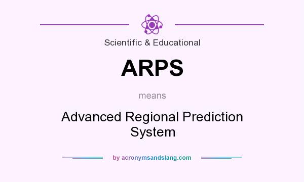 What does ARPS mean? It stands for Advanced Regional Prediction System