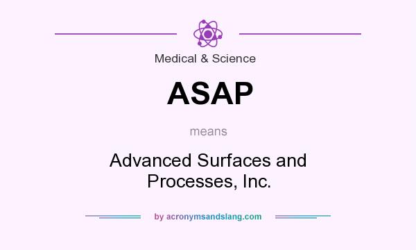 What does ASAP mean? It stands for Advanced Surfaces and Processes, Inc.