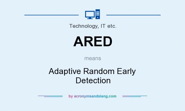 What does ARED mean? It stands for Adaptive Random Early Detection