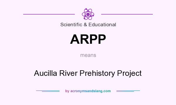 What does ARPP mean? It stands for Aucilla River Prehistory Project