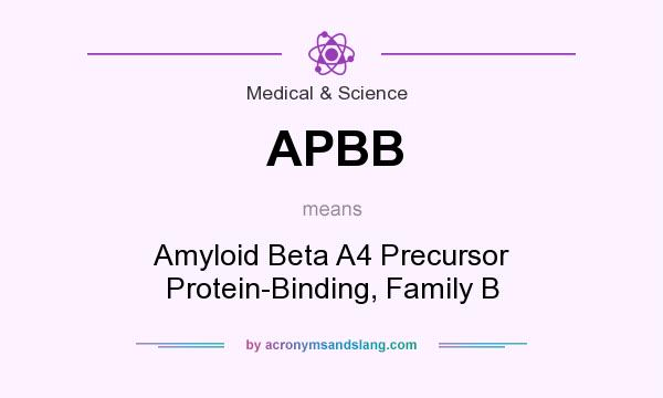 What does APBB mean? It stands for Amyloid Beta A4 Precursor Protein-Binding, Family B