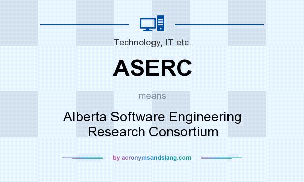What does ASERC mean? It stands for Alberta Software Engineering Research Consortium