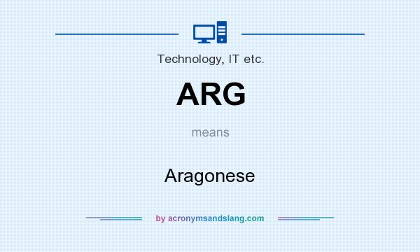 What does ARG mean? It stands for Aragonese