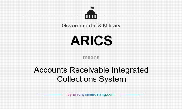 What does ARICS mean? It stands for Accounts Receivable Integrated Collections System