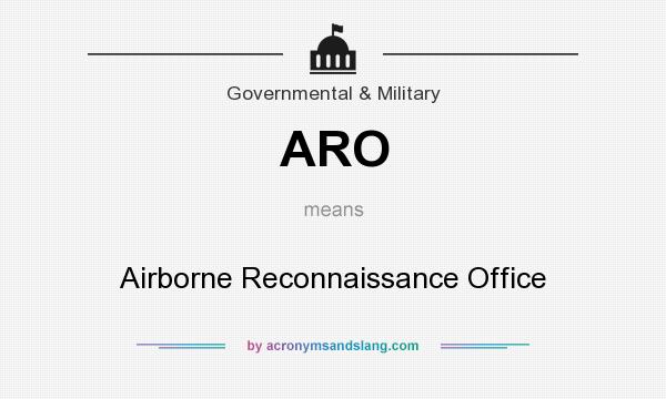 What does ARO mean? It stands for Airborne Reconnaissance Office