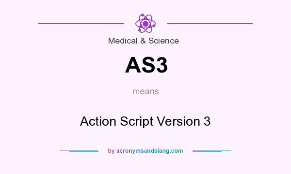 What does AS3 mean? It stands for Action Script Version 3