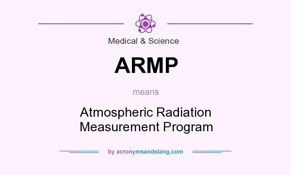 What does ARMP mean? It stands for Atmospheric Radiation Measurement Program