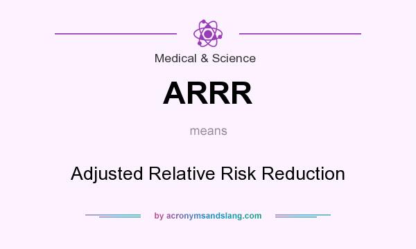 What does ARRR mean? It stands for Adjusted Relative Risk Reduction