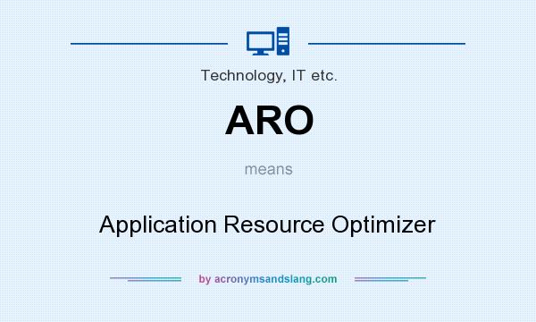 What does ARO mean? It stands for Application Resource Optimizer