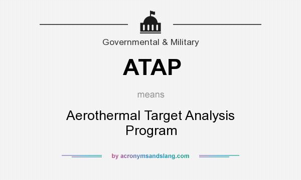 What does ATAP mean? It stands for Aerothermal Target Analysis Program