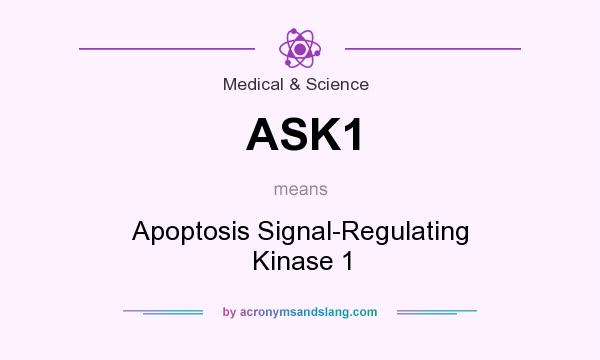 What does ASK1 mean? It stands for Apoptosis Signal-Regulating Kinase 1