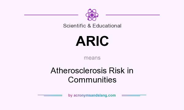 What does ARIC mean? It stands for Atherosclerosis Risk in Communities