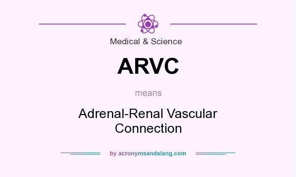 What does ARVC mean? It stands for Adrenal-Renal Vascular Connection