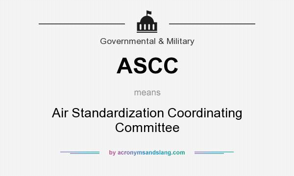 What does ASCC mean? It stands for Air Standardization Coordinating Committee