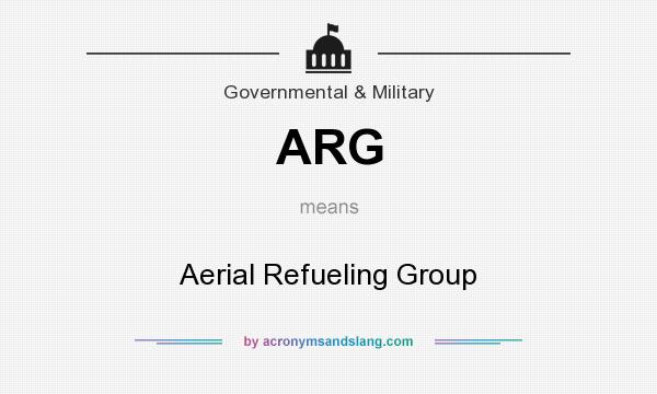 What does ARG mean? It stands for Aerial Refueling Group