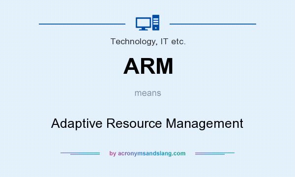 What does ARM mean? It stands for Adaptive Resource Management