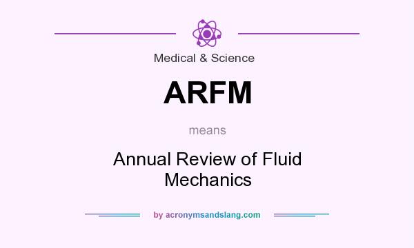 What does ARFM mean? It stands for Annual Review of Fluid Mechanics