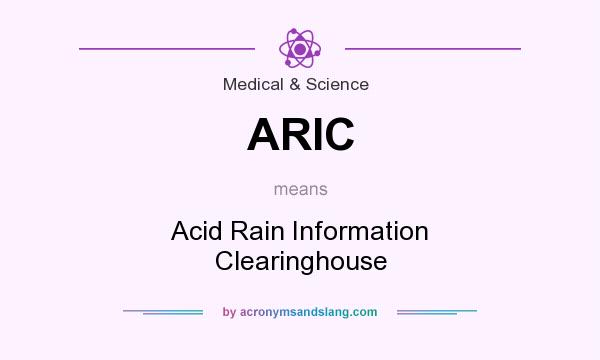 What does ARIC mean? It stands for Acid Rain Information Clearinghouse