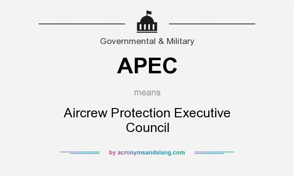 What does APEC mean? It stands for Aircrew Protection Executive Council