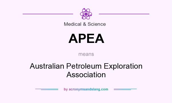 What does APEA mean? It stands for Australian Petroleum Exploration Association