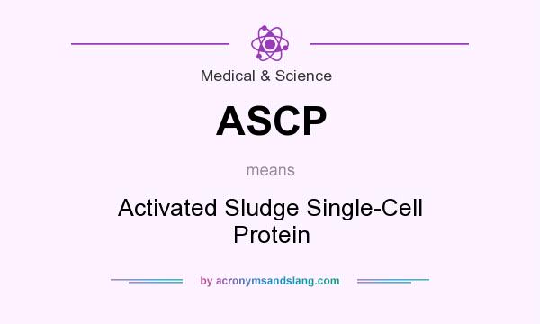 What does ASCP mean? It stands for Activated Sludge Single-Cell Protein