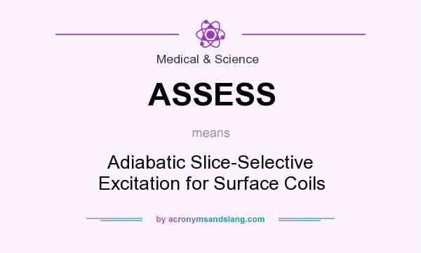 What does ASSESS mean? It stands for Adiabatic Slice-Selective Excitation for Surface Coils