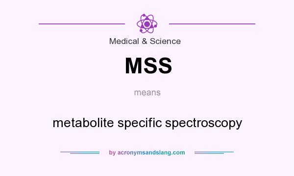 What does MSS mean? It stands for metabolite specific spectroscopy