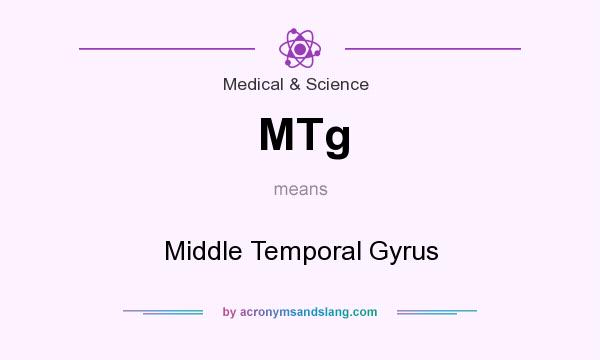 What does MTg mean? It stands for Middle Temporal Gyrus