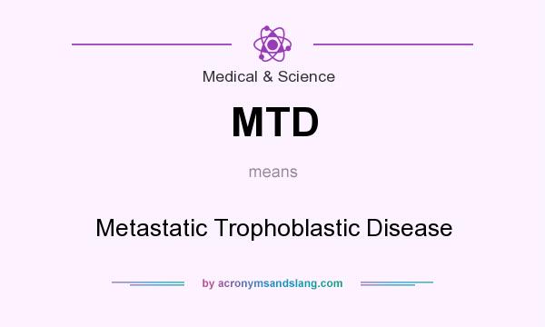 What does MTD mean? It stands for Metastatic Trophoblastic Disease