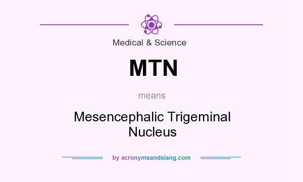 What does MTN mean? It stands for Mesencephalic Trigeminal Nucleus