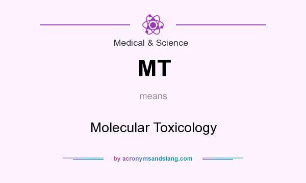What does MT mean? It stands for Molecular Toxicology