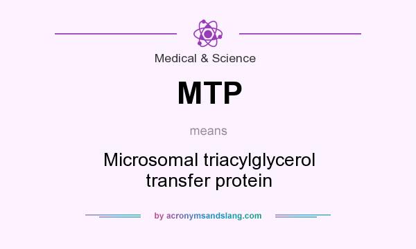 What does MTP mean? It stands for Microsomal triacylglycerol transfer protein