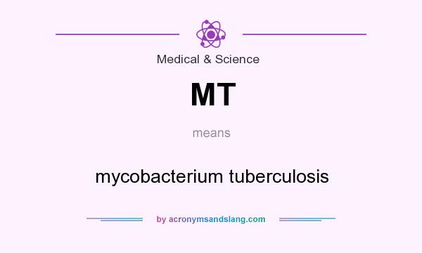 What does MT mean? It stands for mycobacterium tuberculosis