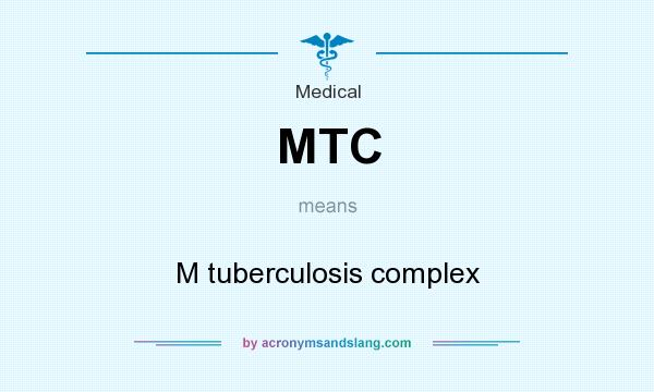What does MTC mean? It stands for M tuberculosis complex