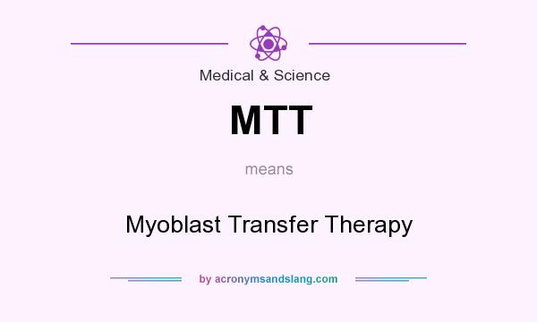 What does MTT mean? It stands for Myoblast Transfer Therapy