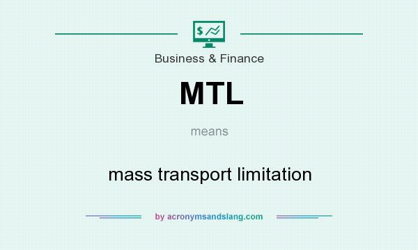 What does MTL mean? It stands for mass transport limitation