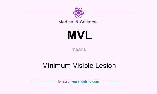 What does MVL mean? It stands for Minimum Visible Lesion