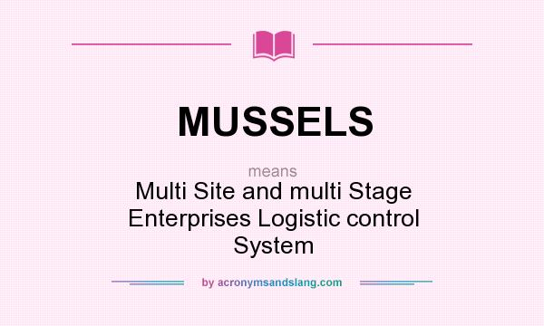 What does MUSSELS mean? It stands for Multi Site and multi Stage Enterprises Logistic control System