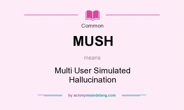What does MUSH mean? It stands for Multi User Simulated Hallucination