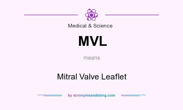 What does MVL mean? It stands for Mitral Valve Leaflet