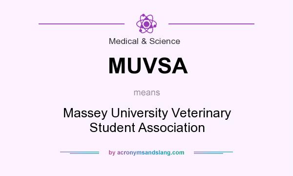 What does MUVSA mean? It stands for Massey University Veterinary Student Association