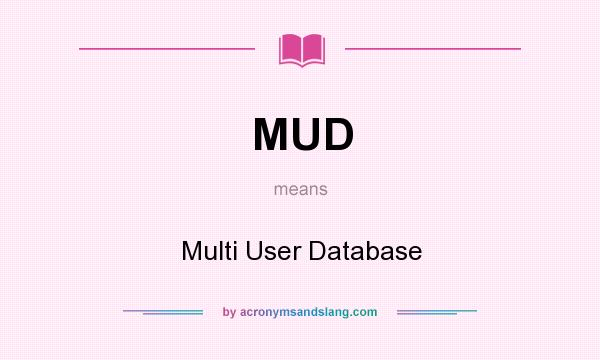 What does MUD mean? It stands for Multi User Database