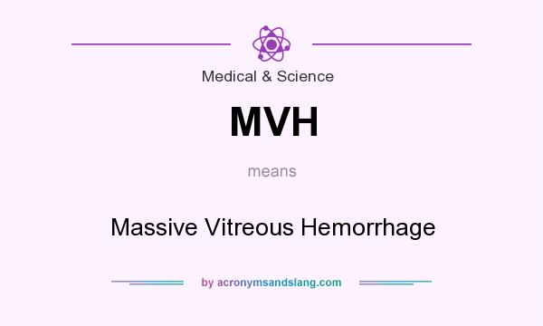 What does MVH mean? It stands for Massive Vitreous Hemorrhage