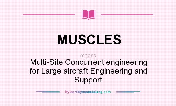 What does MUSCLES mean? It stands for Multi-Site Concurrent engineering for Large aircraft Engineering and Support